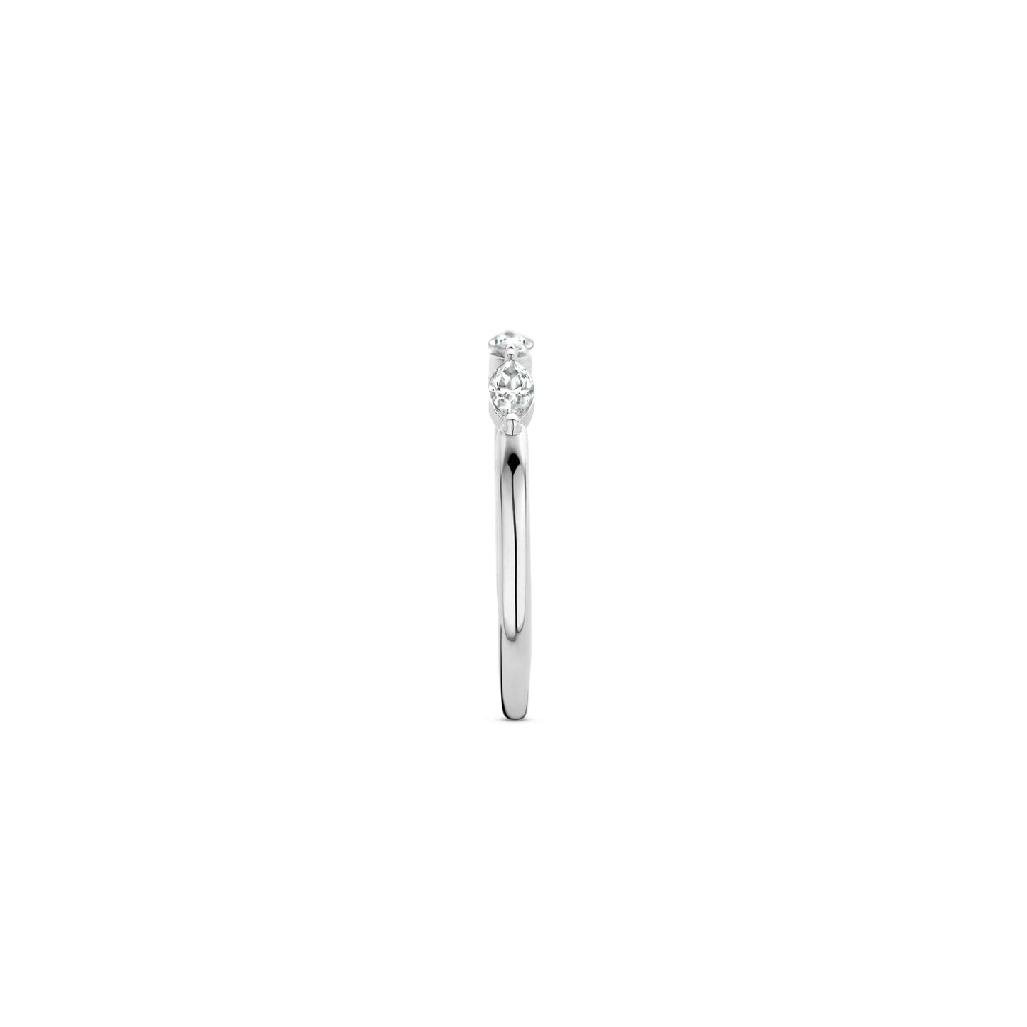 Ti Sento Sterling Silver Cubic Zirconia Ring 12297ZI