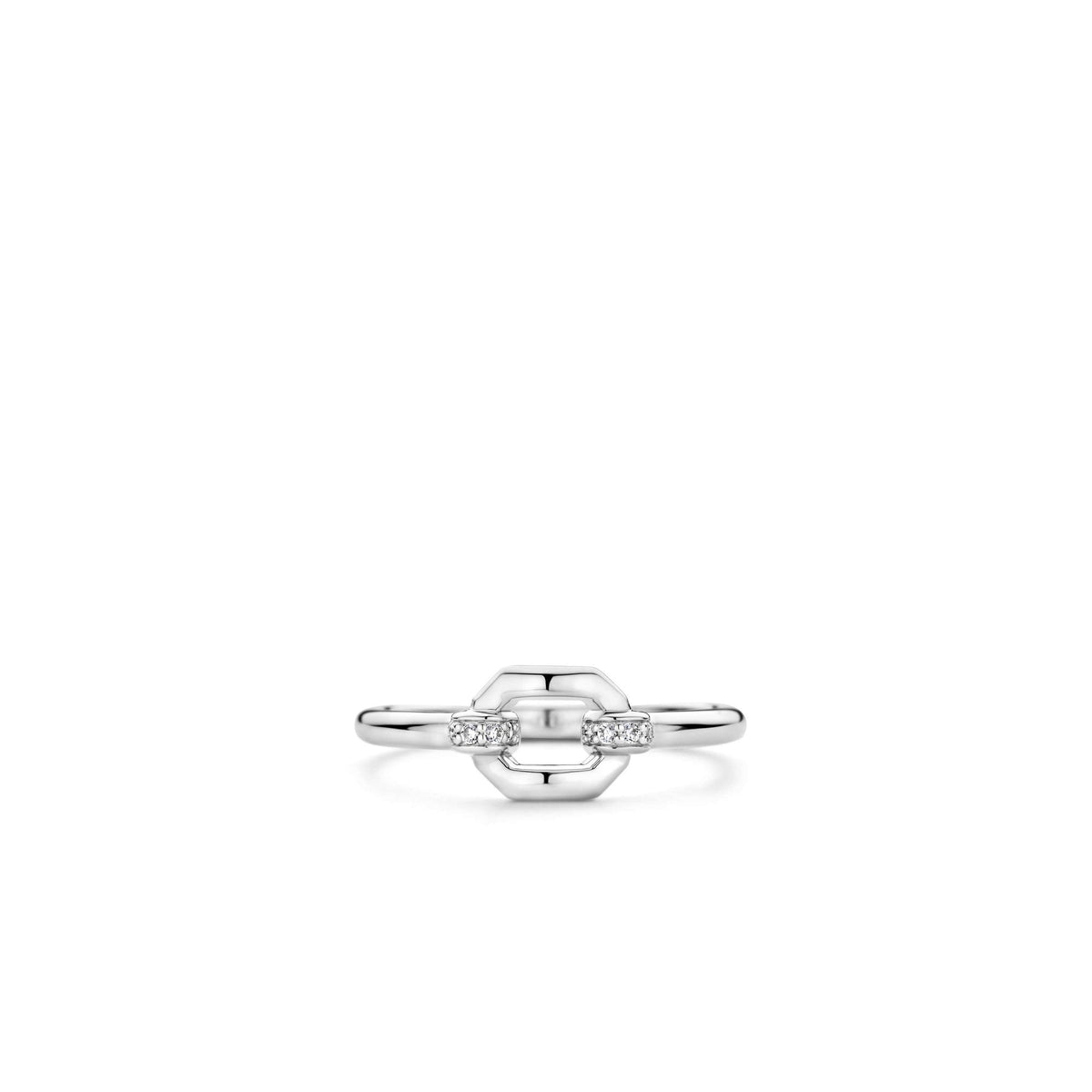 Ti Sento Sterling Silver Cubic Zirconia Ring 12300ZI