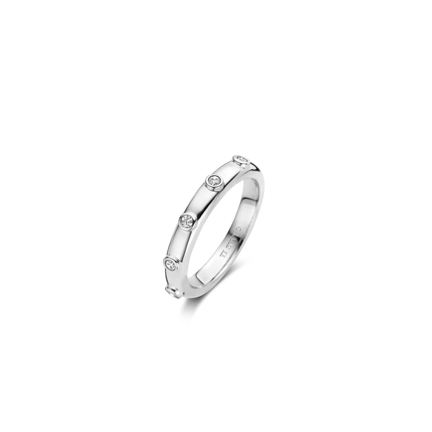 Ladies Sterling Silver Cubic Zirconia Dress Ring 12316ZI
