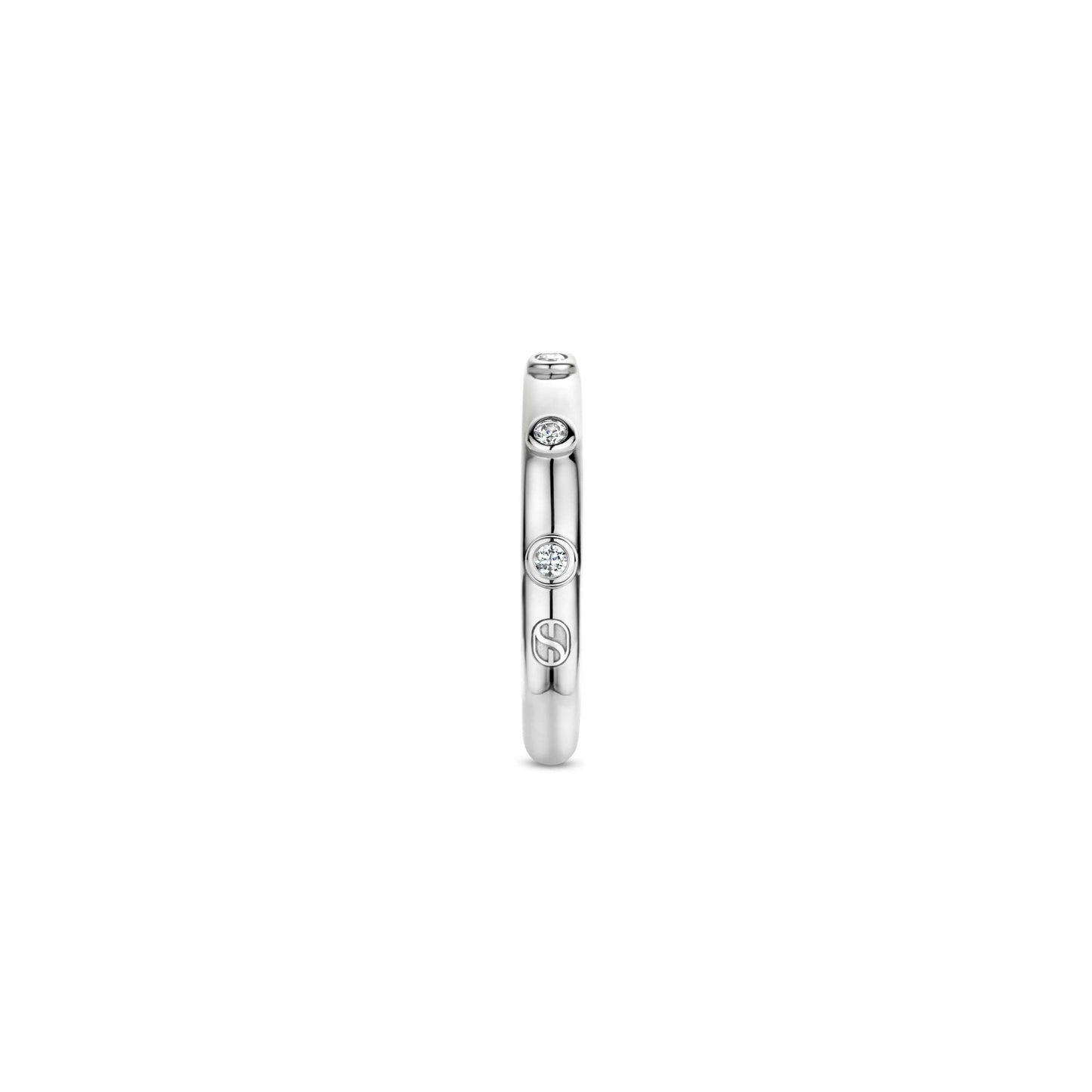 Ladies Sterling Silver Cubic Zirconia Dress Ring 12316ZI