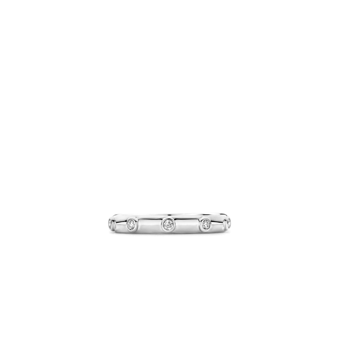 Ladies Sterling Silver Cubic Zirconia Dress Ring 12316ZI