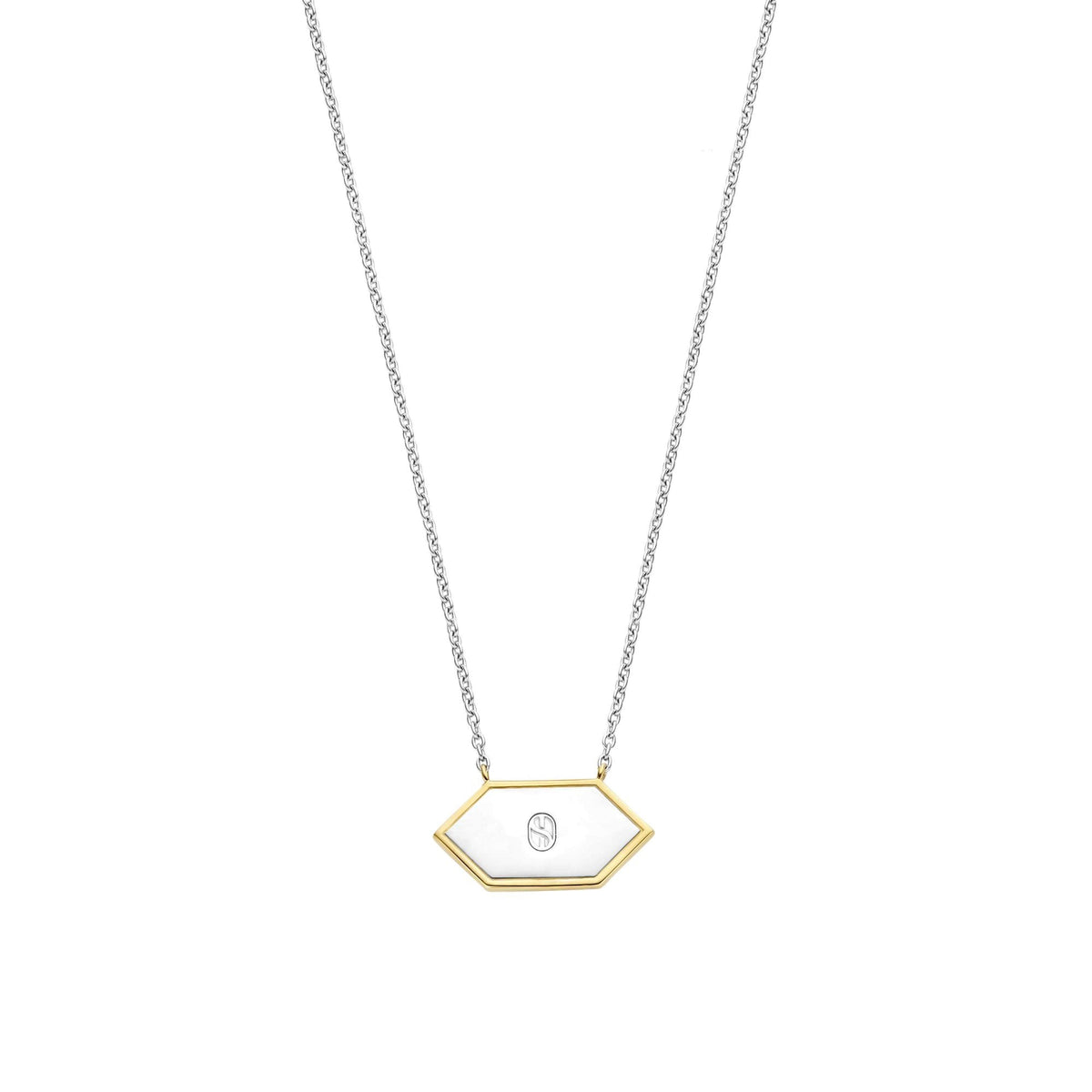 Ti Sento Sterling Silver Malachite Necklace 34039MA