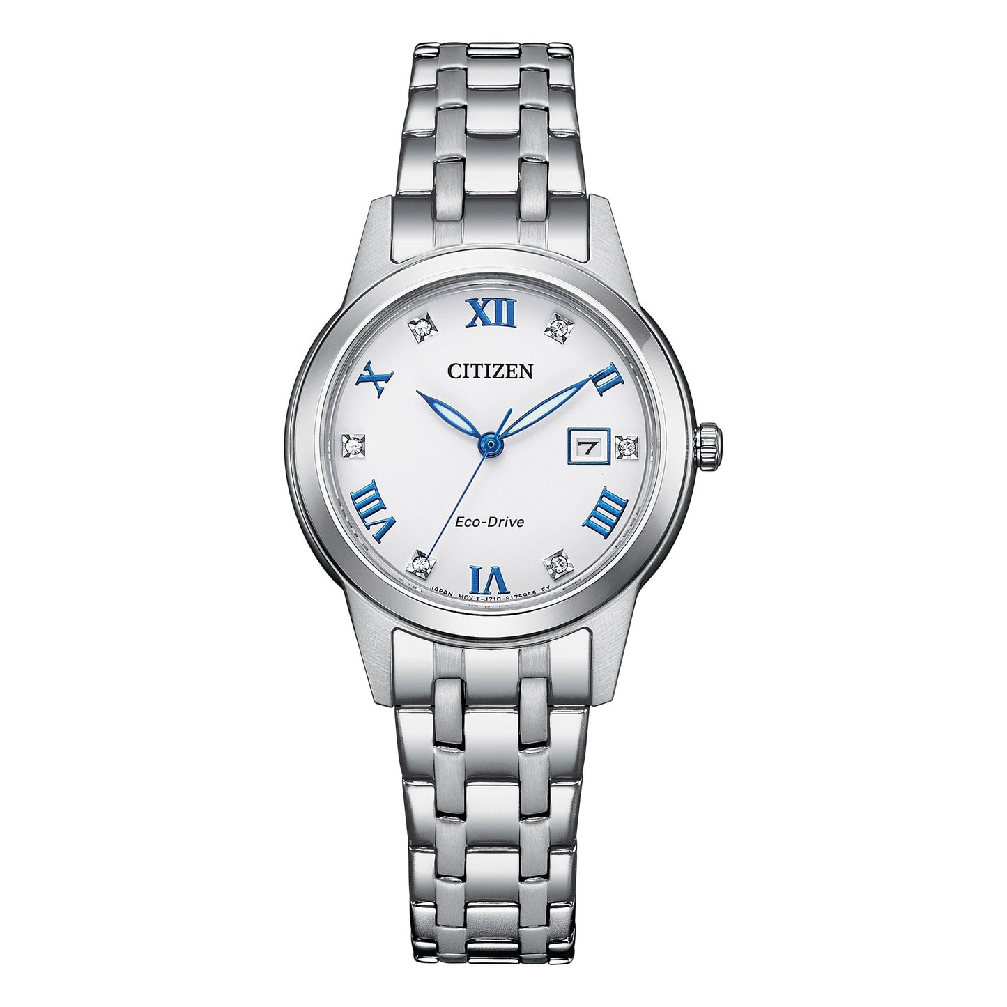 Ladies Stainless Steel Eco-Drive Watch FE1240-81A
