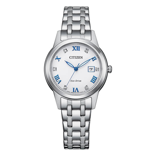 Ladies Stainless Steel Eco-Drive Watch FE1240-81A
