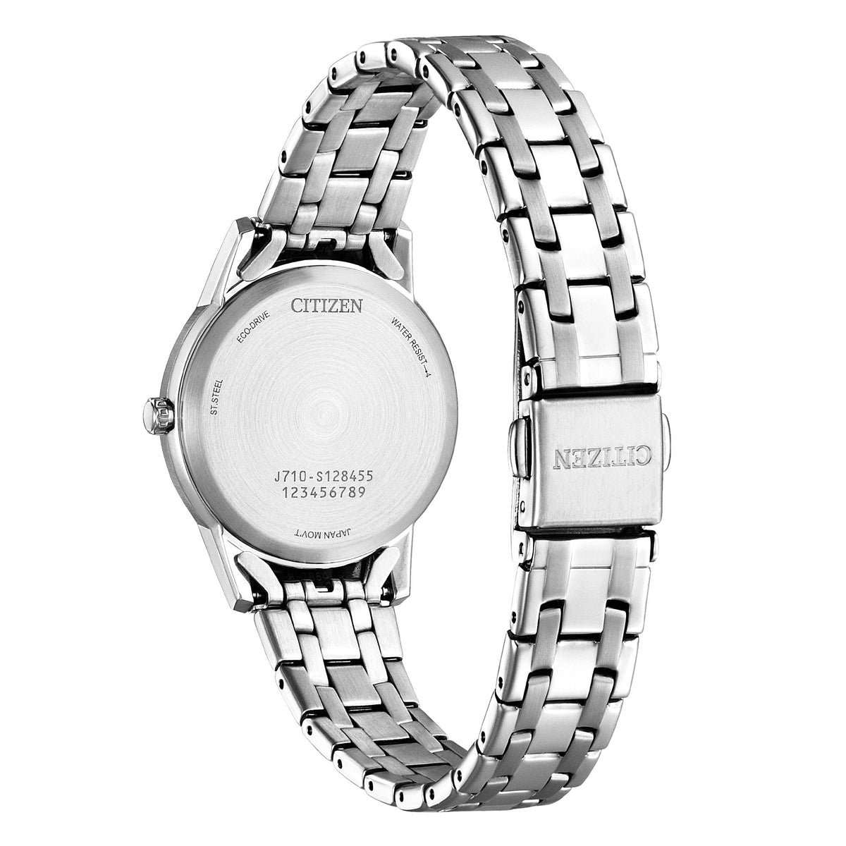 Ladies Stainless Steel Eco-Drive Watch FE1240-81A