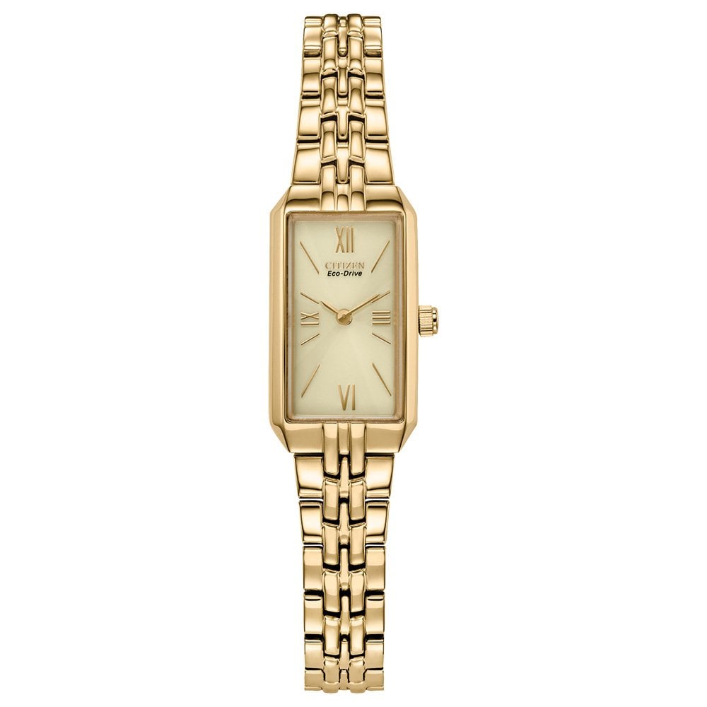 Citizen Ladies Eco-Drive Gold Tone Watch on Bracelet EG2693-51P