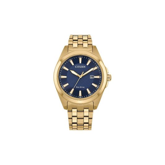Gents Eco-Drive Gold Tone Watch BM7532-54L