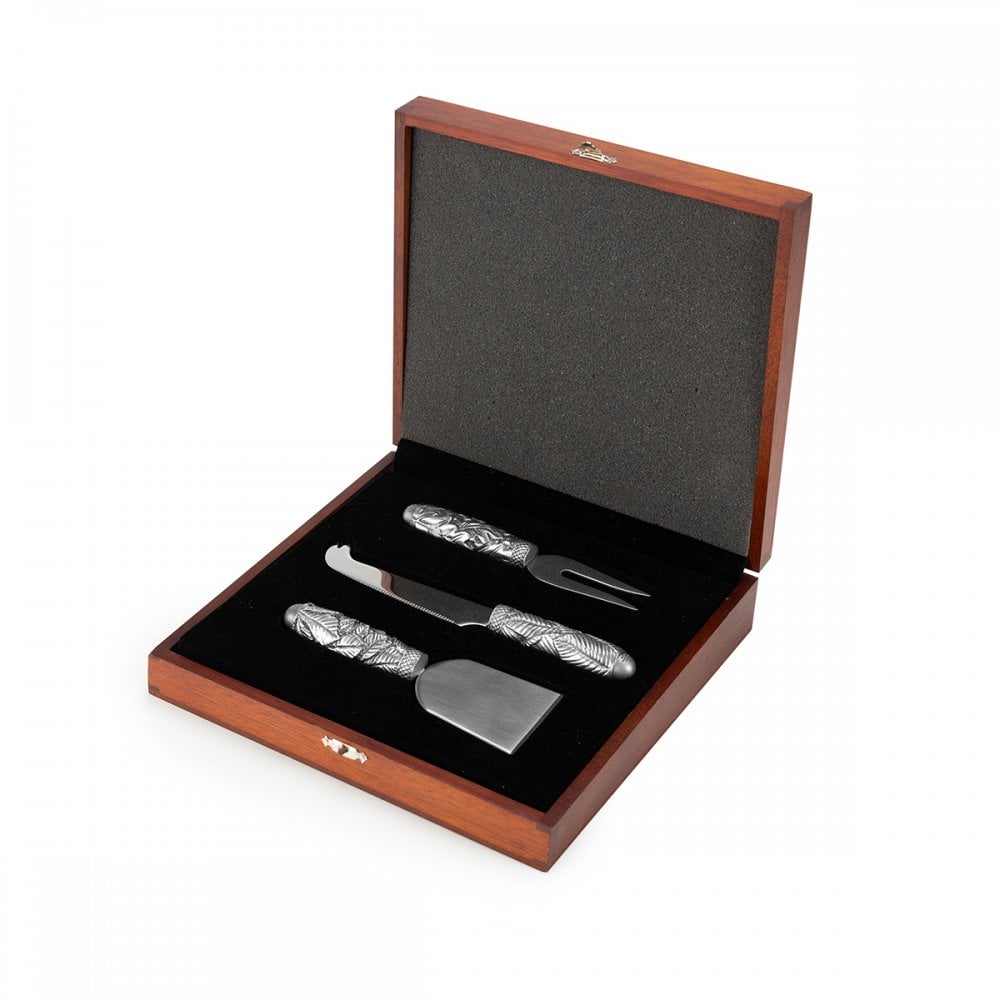 Royal Selangor Pewter Woodland Cheese Knife Trio 0148004