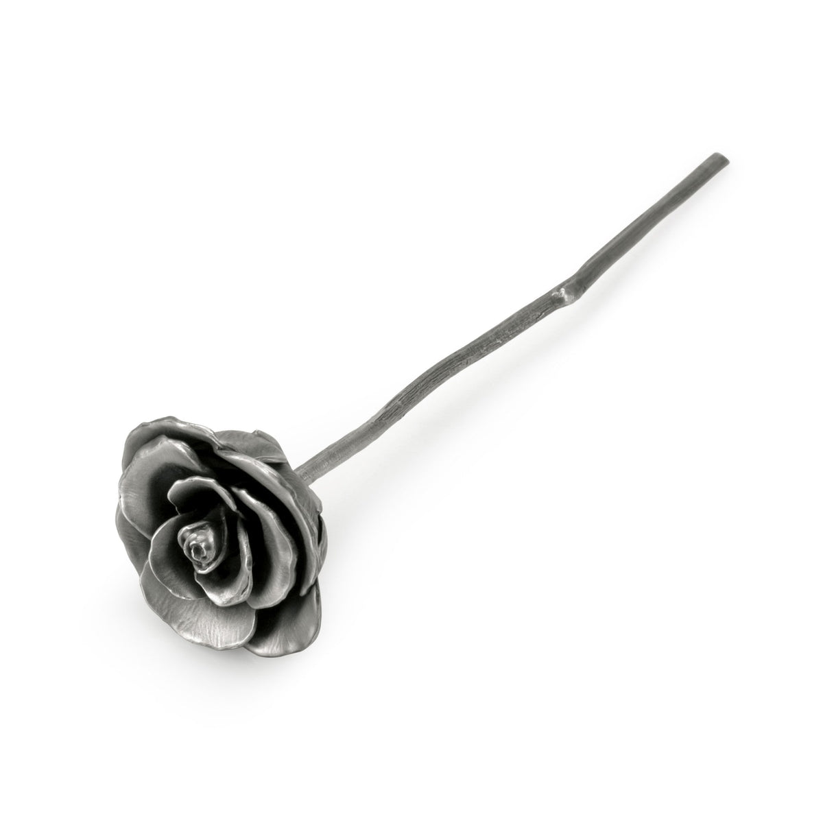 Rosa Blossom Pewter Flower Height 23.5cm 017002