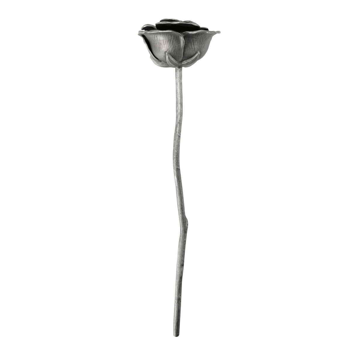 Rosa Blossom Pewter Flower Height 23.5cm 017002