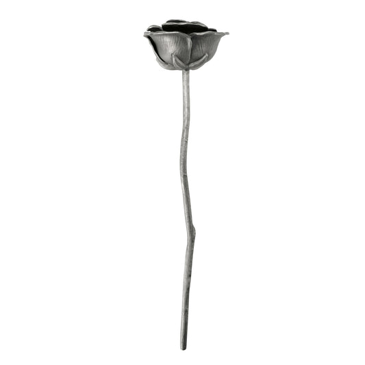Rosa Blossom Pewter Flower Height 23.5cm 017002