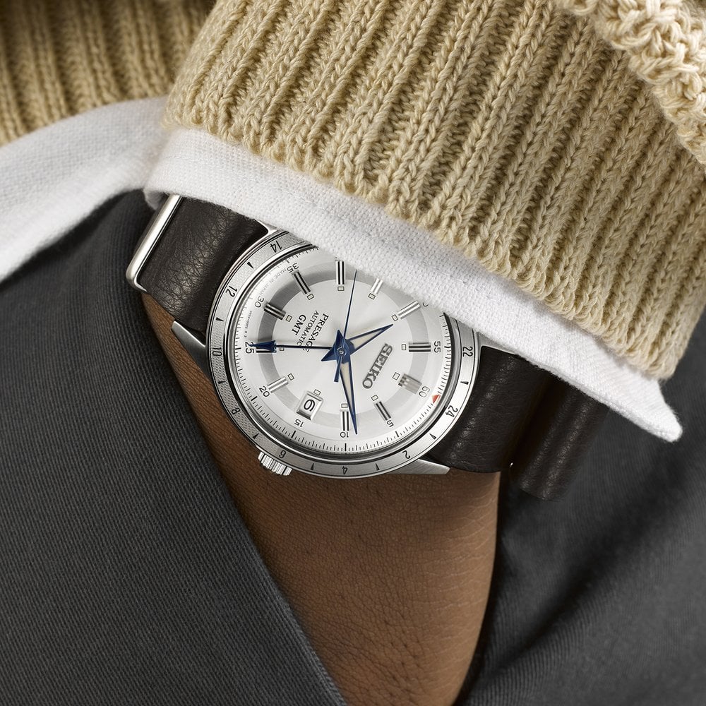 Presage Automatic GMT Watch 60's Style Laurel SSK015J1