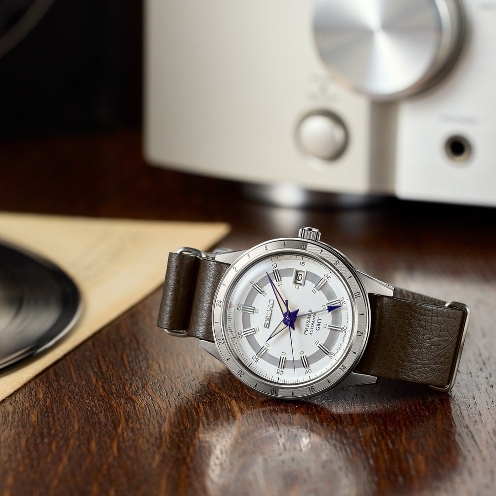 Presage Automatic GMT Watch 60's Style Laurel SSK015J1