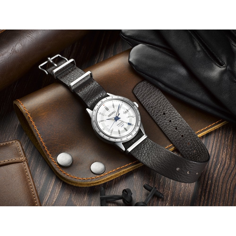 Presage Automatic GMT Watch 60's Style Laurel SSK015J1
