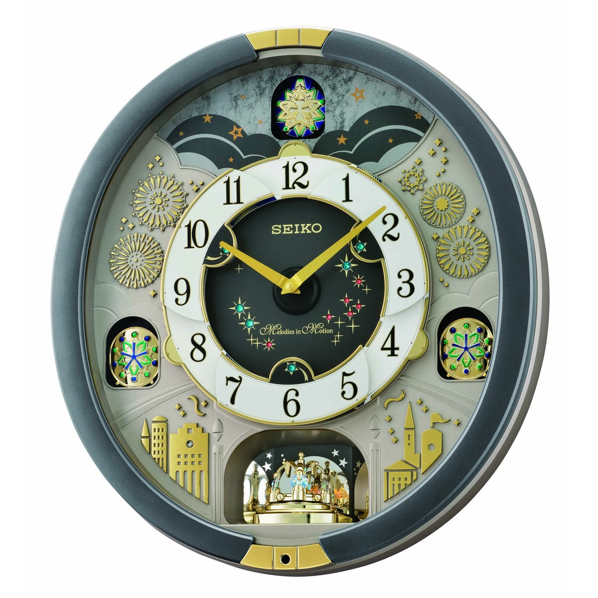 Melodies in Motion Musical Battery Wall Clock QXM385N