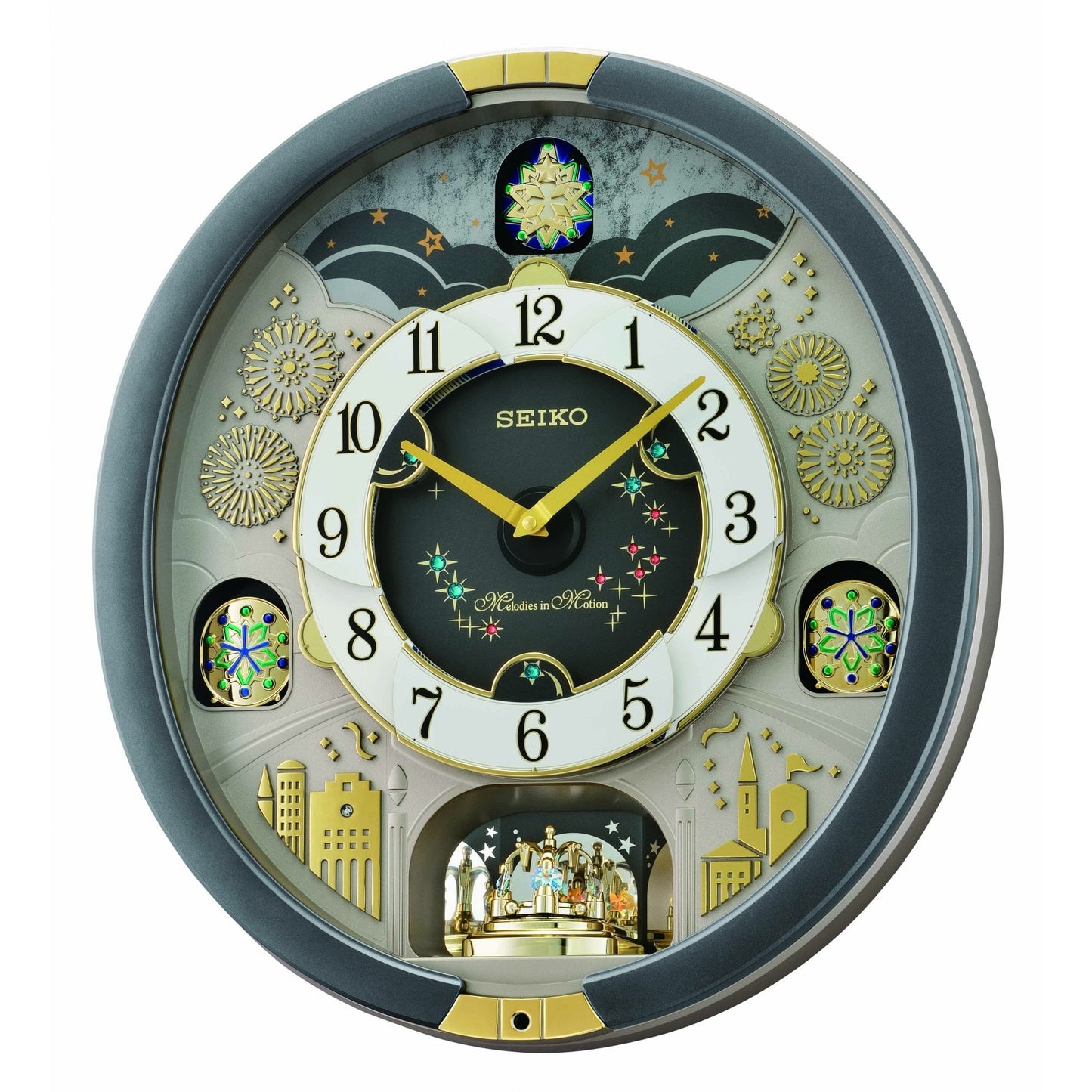 Melodies in Motion Musical Battery Wall Clock QXM385N