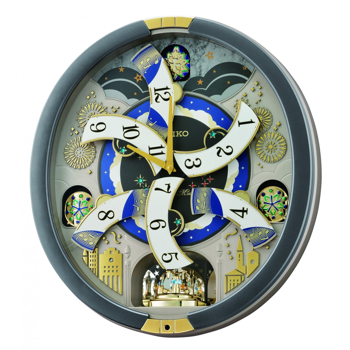 Melodies in Motion Musical Battery Wall Clock QXM385N
