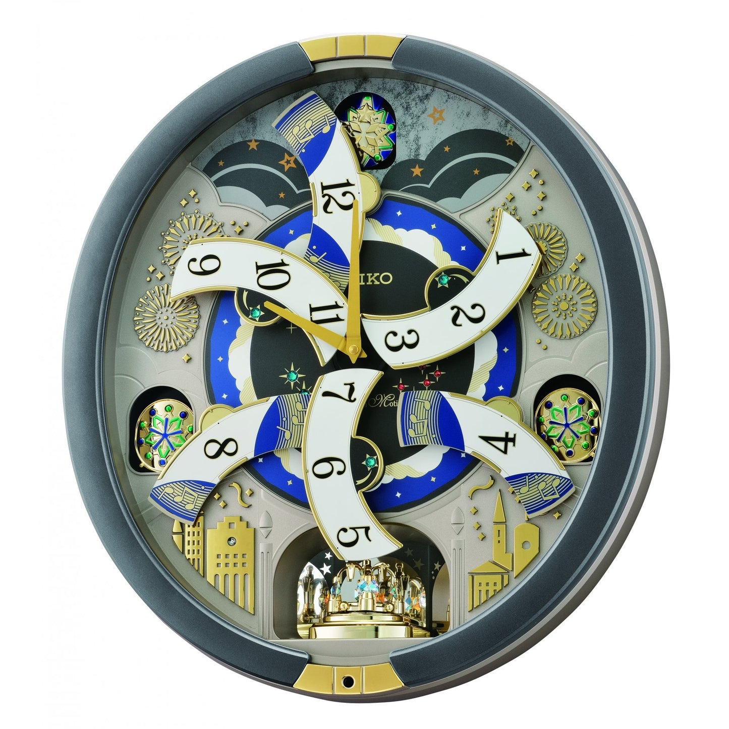 Melodies in Motion Musical Battery Wall Clock QXM385N