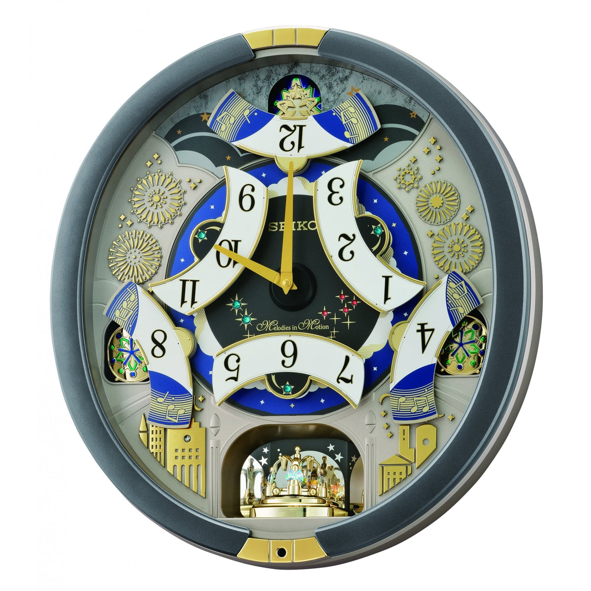 Melodies in Motion Musical Battery Wall Clock QXM385N