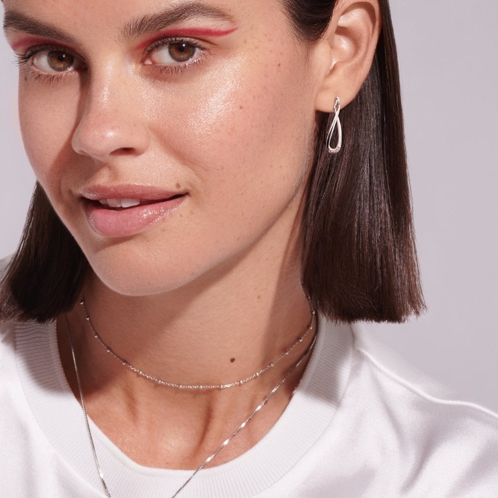 Sterling Silver Intermittent Bead Cable Chain Choker CH123