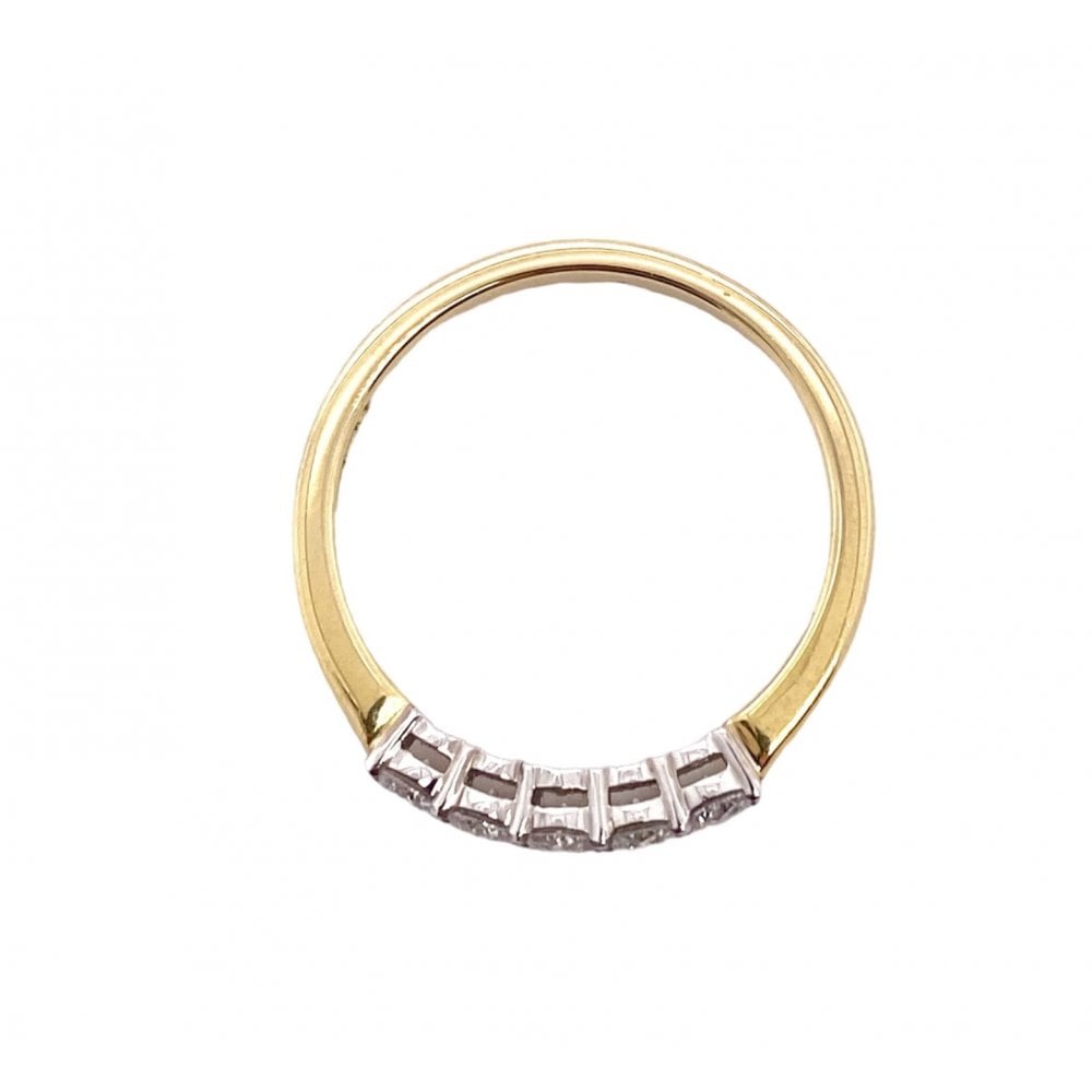 18ct Yellow Gold 0.35ct Five Stone Diamond Ring