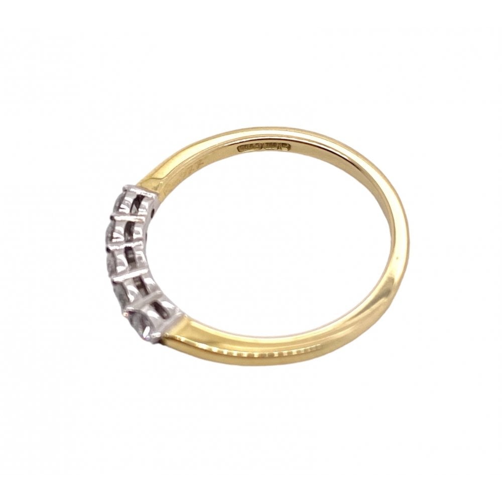 18ct Yellow Gold 0.35ct Five Stone Diamond Ring