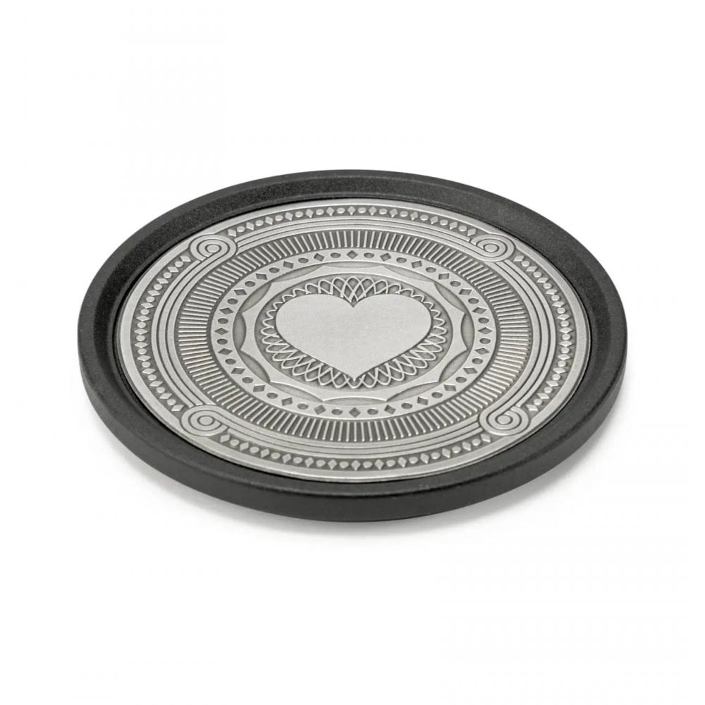Set Of 4 Pewter Coaster Set 'Ace' 0137001