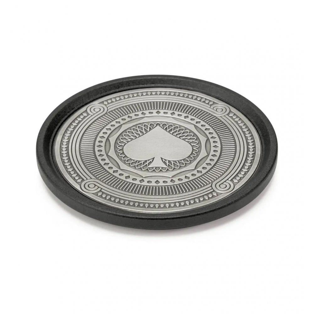 Set Of 4 Pewter Coaster Set 'Ace' 0137001