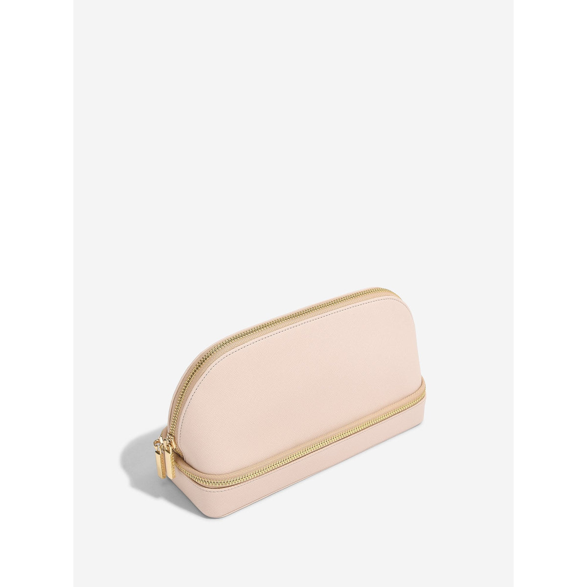 Ladies Blush Faux Leather Cosmetic & Jewellery Bag 76195