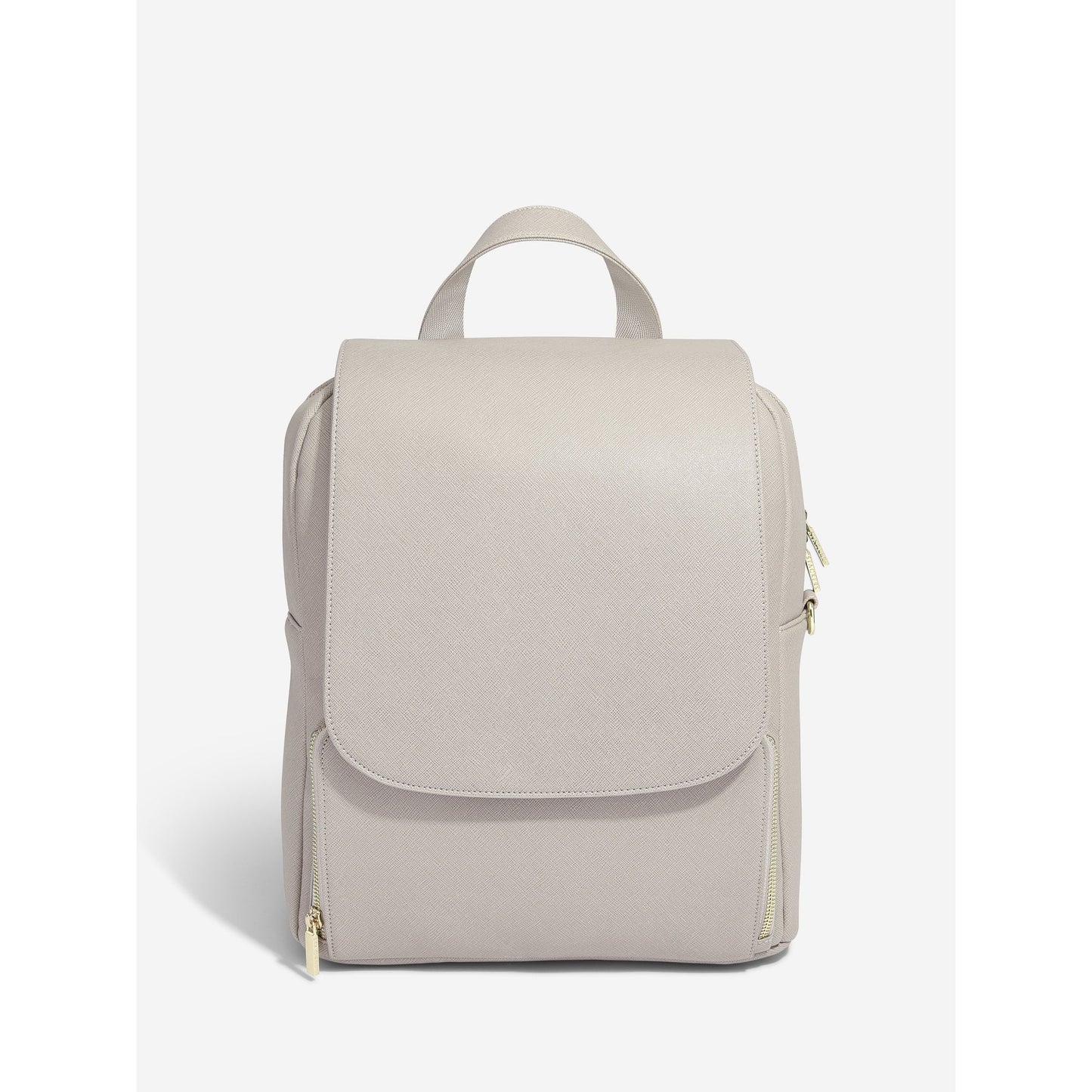 Ladies Large Faux Leather Taupe Backpack Bag 74418
