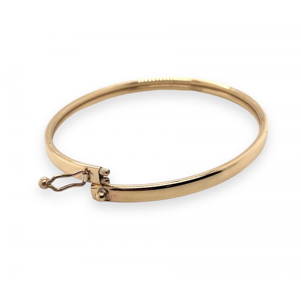 9ct Yellow Gold Bangle with Polished Finish