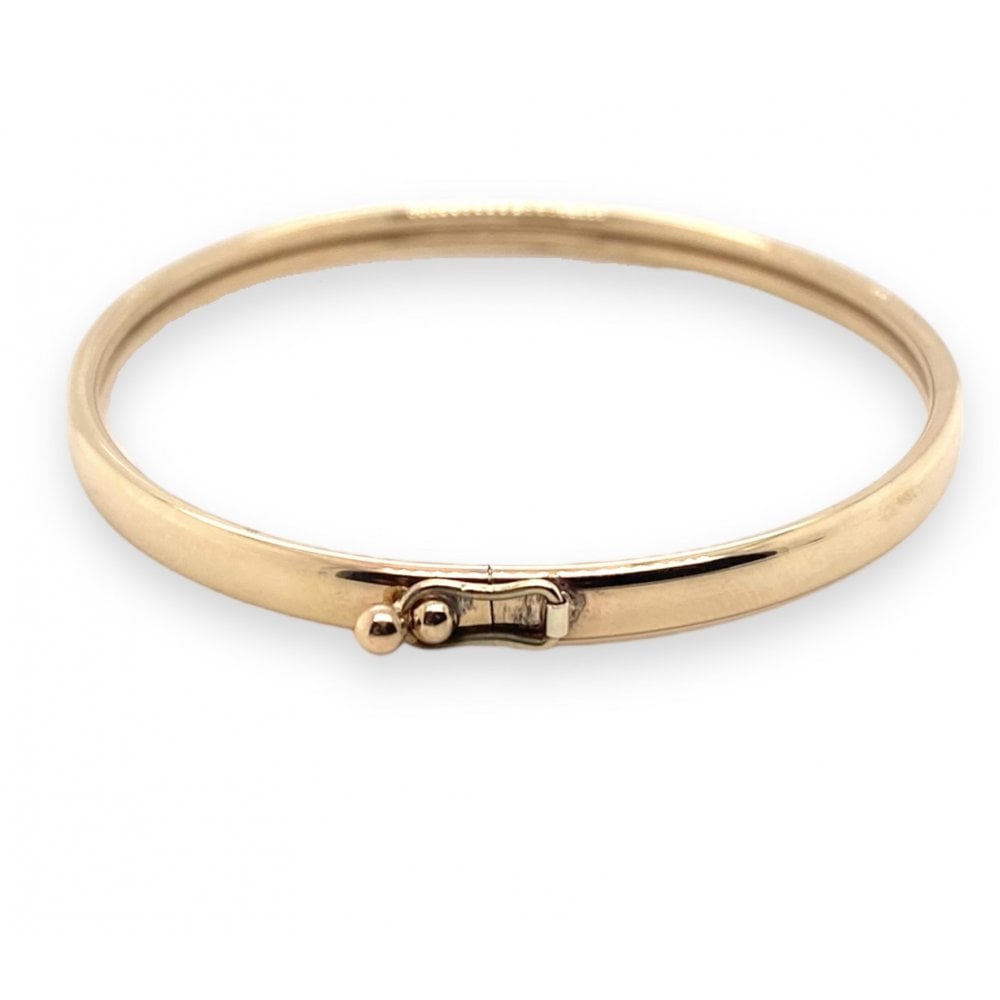 9ct Yellow Gold Bangle with Polished Finish