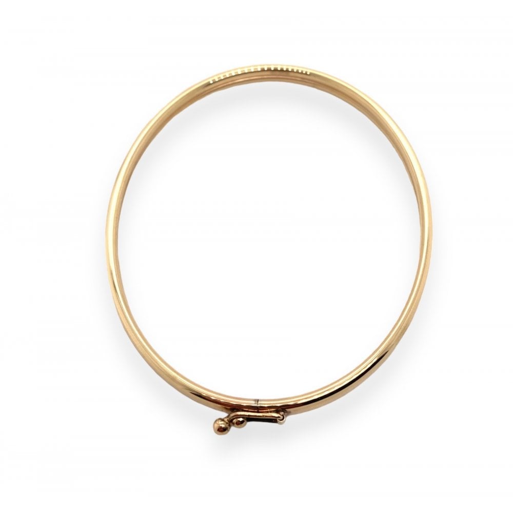 9ct Yellow Gold Bangle with Polished Finish