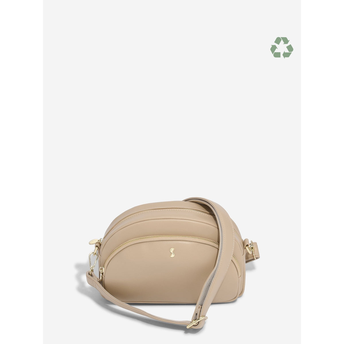 Ladies Camel Crossbody Bag with Shoulder Strap 76212