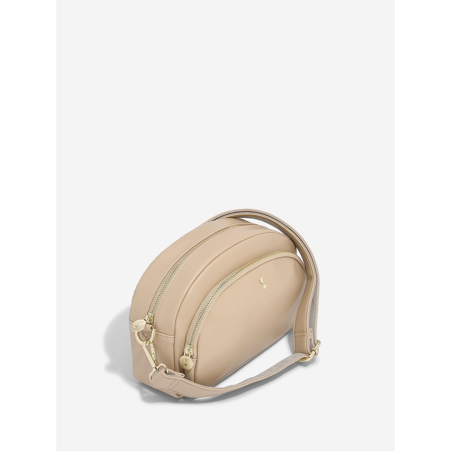 Ladies Camel Crossbody Bag with Shoulder Strap 76212