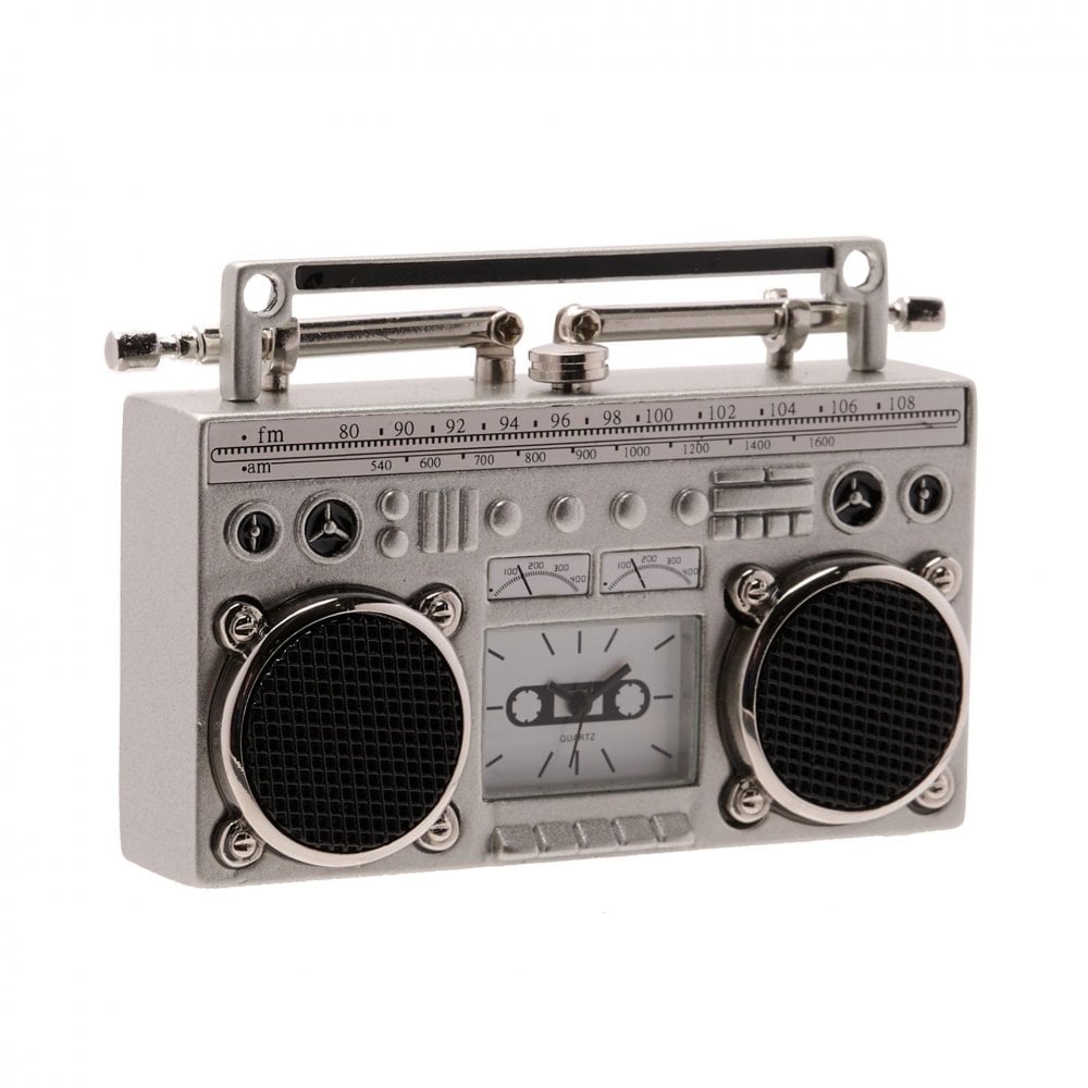 Novelty Quartz Battery Desk Top Radio Clock 9723