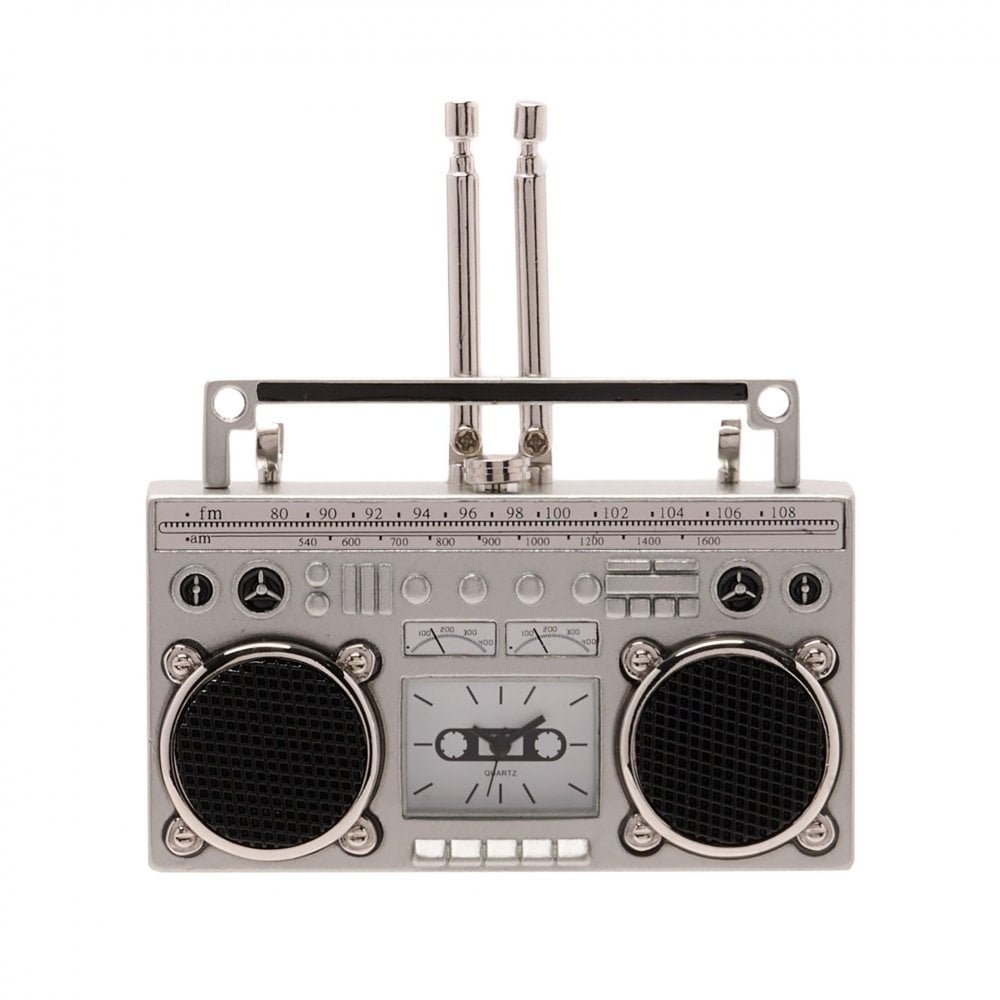 Novelty Quartz Battery Desk Top Radio Clock 9723