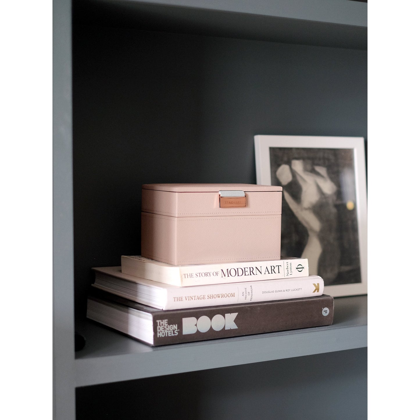 Ladies Blush Faux Leather Mini Jewellery Box 73897