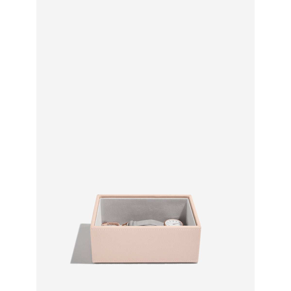 Ladies Blush Faux Leather Mini Jewellery Box 73897