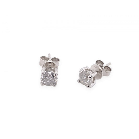 18ct White Gold Ladies Diamond Stud Earrings 1.48ct
