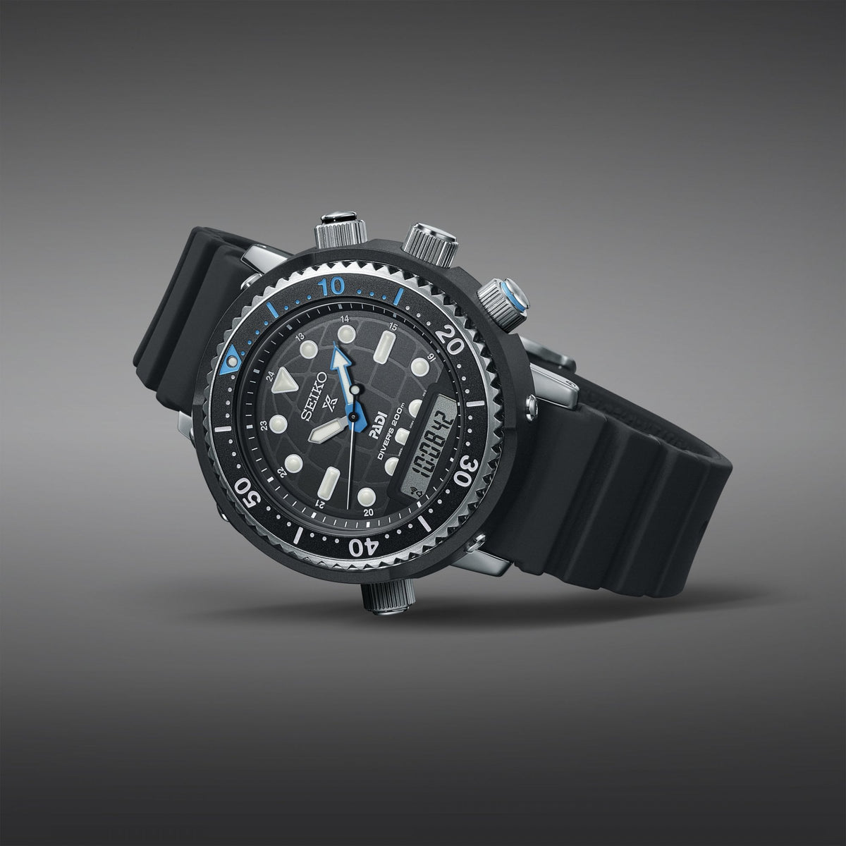 Prospex Solar Divers Duo Watch, Alarm 'Arnie' SNJ035P1