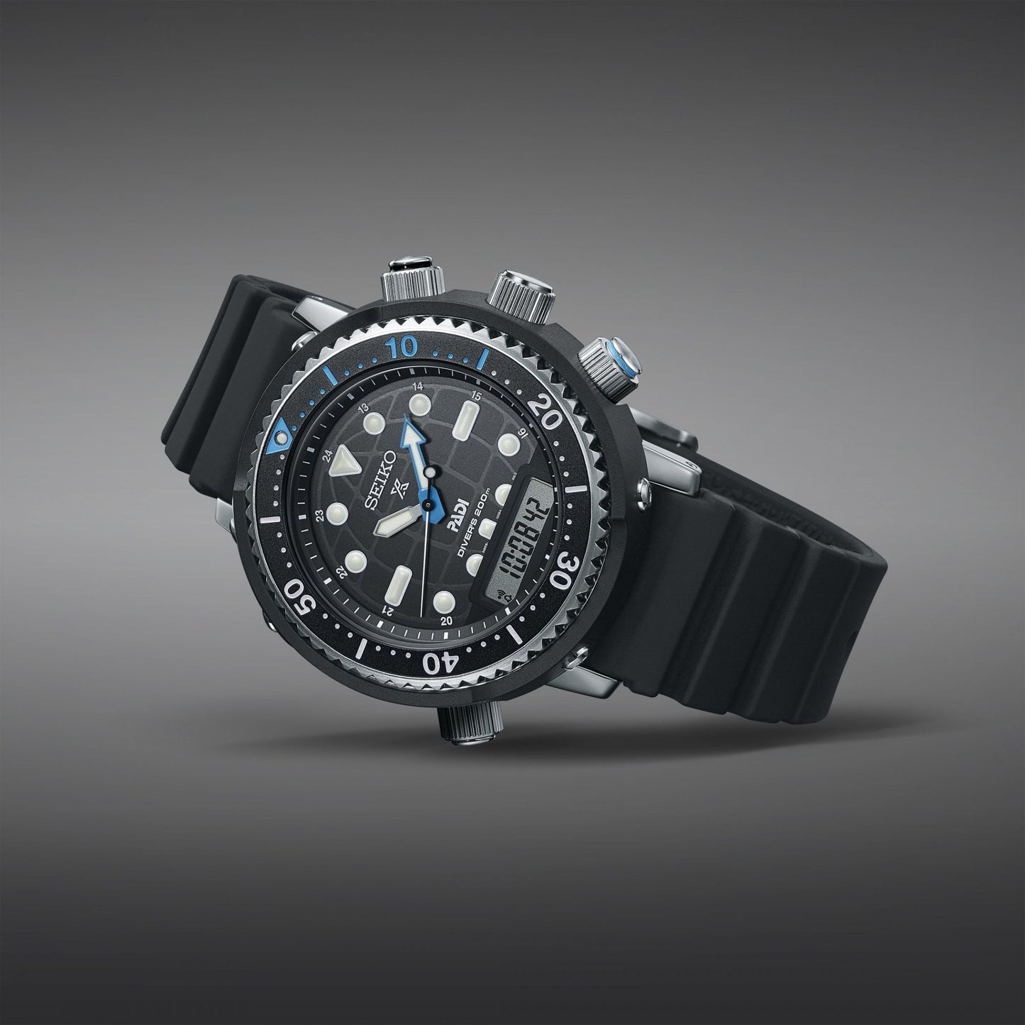 Prospex Solar Divers Duo Watch, Alarm 'Arnie' SNJ035P1