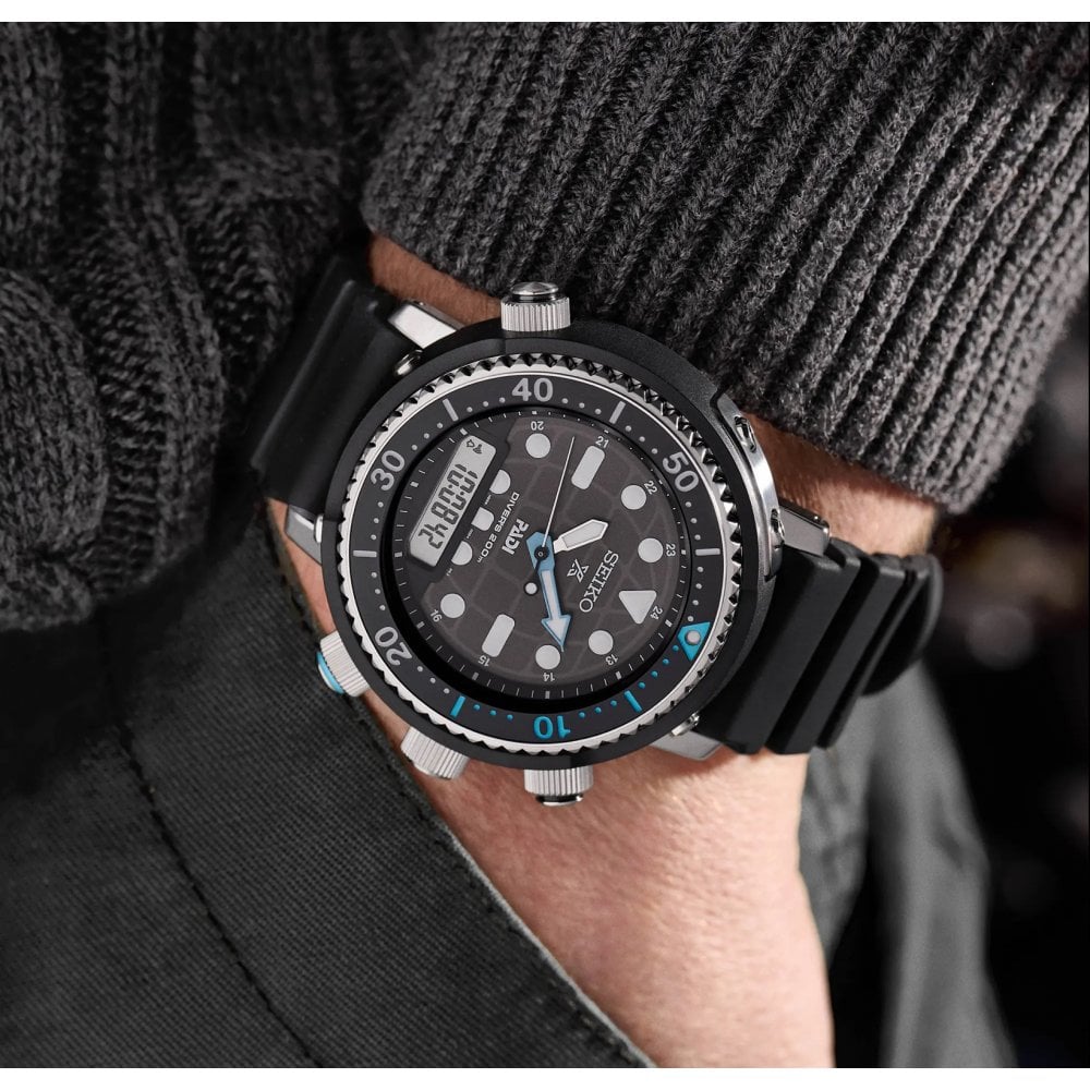 Prospex Solar Divers Duo Watch, Alarm 'Arnie' SNJ035P1