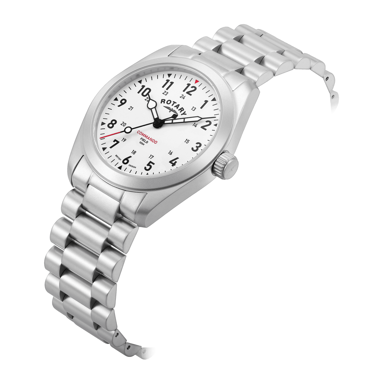 Gents Steel Quartz Field Watch on Bracelet GB05535/18