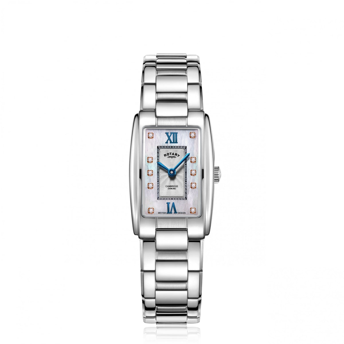 Ladies Rectangular Steel Quartz Dress Watch LB05435/07/D