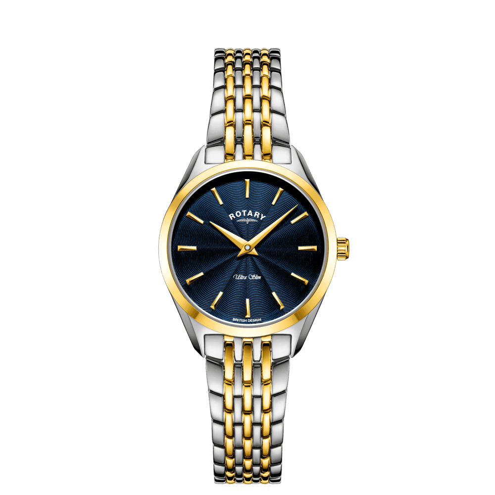 Ladies Two Tone Ultra Slim Dress Watch on Bracelet LB08011/05