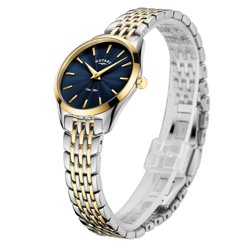 Ladies Two Tone Ultra Slim Dress Watch on Bracelet LB08011/05