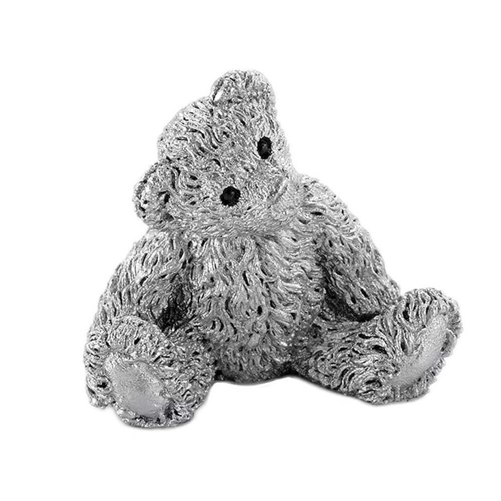 Childs Pewter Theodore Bear Figurine 0E0724