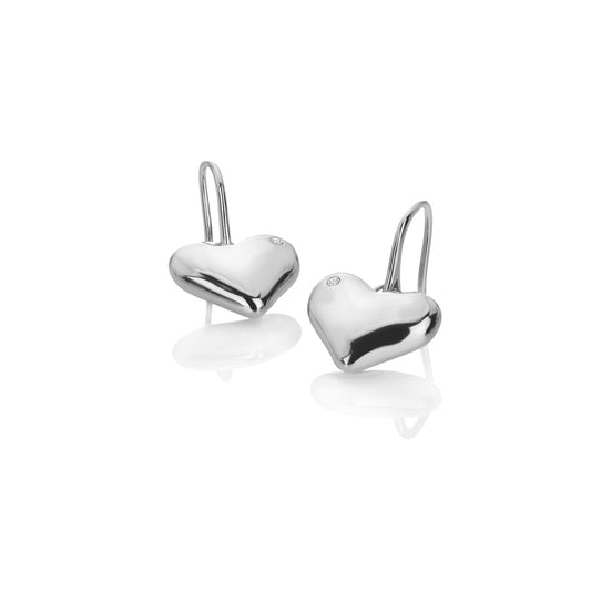 Sterling Silver Desire Heart Hook Earrings DE780