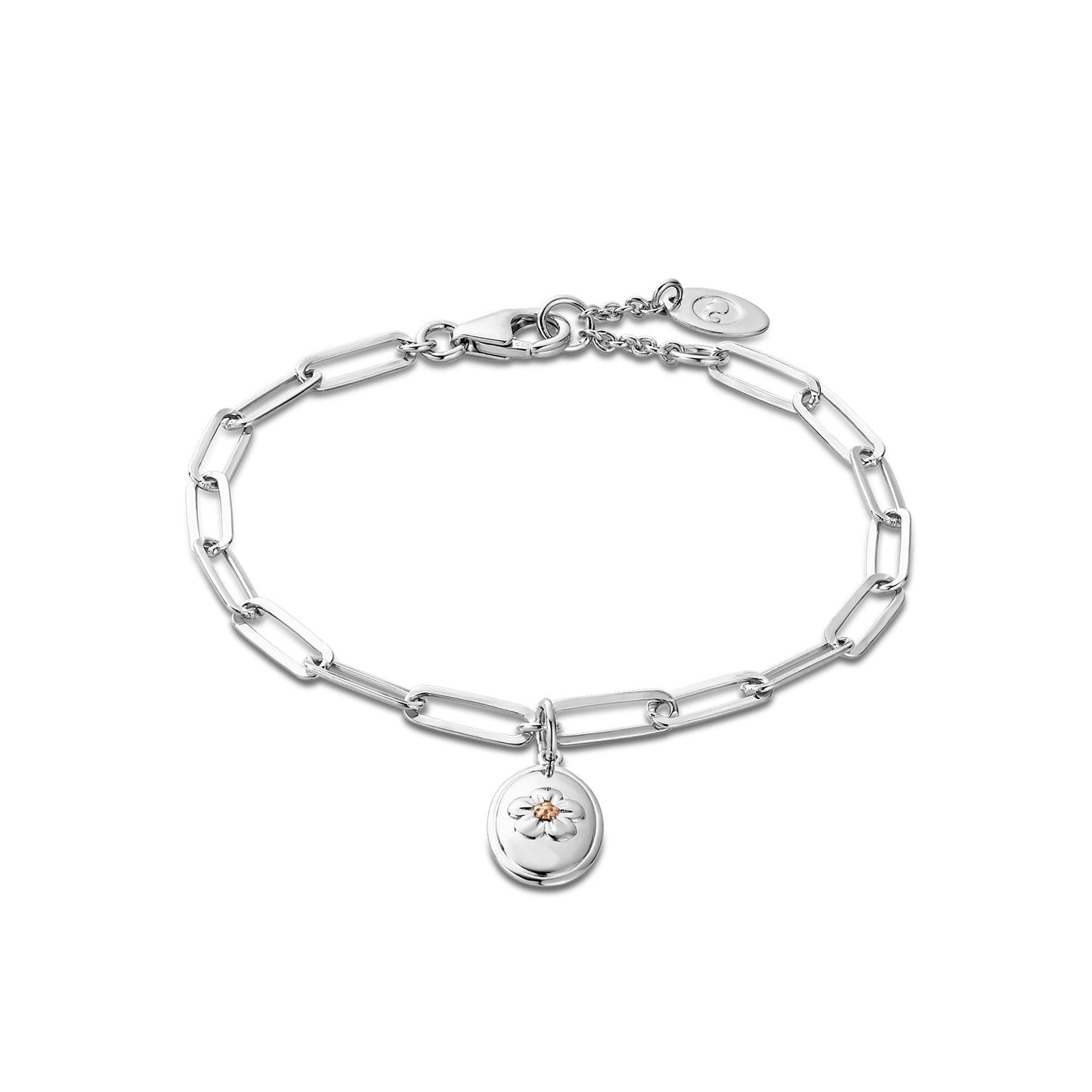 Silver & Gold Forget Me Not Bracelet 3SFMN0747